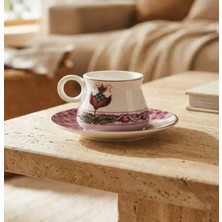 Santara Acar Castiel 6 Kişilik Porselen Kahve Fincan Takımı-80 ml