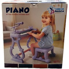 URT033-003 Ayaklı 37 Tuş Piano Org - Lila
