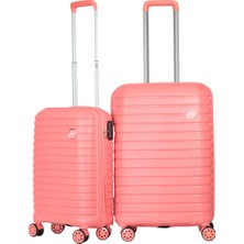 Ground Vanille 2'li Valiz Seti Orta-Kabin - Somon - 10663