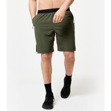 Decathlon Erkek Haki Nefes Alan Spor Şortu - Fitness Kardiyo