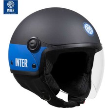 Tucano Urbano El Jettın 6.0 Yarım Kask Inter Nerazzurro Mat Siyah