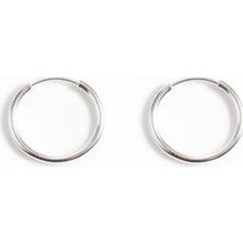 Silver Hunters Gümüş Halka Küpe 10 mm 925 Ayar Gümüş Halka Küpe