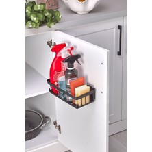 İndecor Houseware 1 Adet Oslo Banyo Düzenleyici Deterjanlık Sabunluk 1'li Yapışkanlı Eviye Altı Düzenleyici Organizer