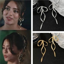 Merve Takı Trend Fiyonk Küpe (Silver)