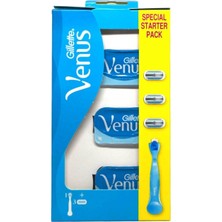 Gillette Venus Venüs Smooth Kadın Tıraş Makinesi 3 Yedek Tıraş Bıçağı ile Hassas Cilt İçin