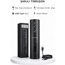 DVYEN Otomatik Şarjlı Elektrikli Şarap Açacağı– Tek Tuşla Mantarkaldırma - Elektrikli Tirbuşon