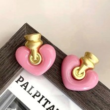 Merve Takı Pembe Maça Kızı Küpe