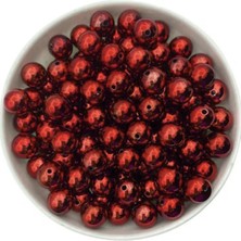 KİKA Kika Sayı Boncuğu Renkli Boncuk 8cm 63LÜ Kırmızı