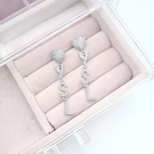 Merve Takı Kalp Ysl Silver Küpe