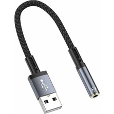 Forzacase Usb-A Girişli Telefonlarla Uyumlu Kablolu Kulaklık Çevirici Jack Aux Çevirici - FC1181