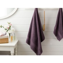 English Home Pure Basic Pamuklu Banyo Havlusu Koyu Mor