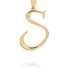 Bilezikci S Harfi Altın Kolye Ucu