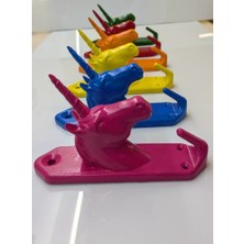 Muray Tekno Unicorn Duvar Askısı–dekoratif Tek Boynuzlu At Askılık –çocuk Odası Için Renkli Duvar Kancası