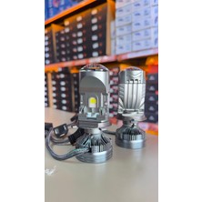 Yenilzd Vr Pro H4 Mercekli Ultra LED Zenon 120W 25.000 Lümen Şimşek Etkili Güçlü Premium Aydınlatma
