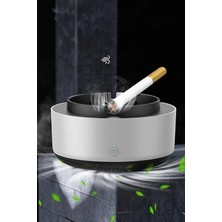 Eser Ticarett Akıllı Küllük Duman Emiş Özellikli Masa Tipi Kül Tablası USB Şarjlı Modern Tasarım