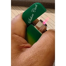 Tusah Ince Renkli Oval Turbo Kişiye Özel Çakmak Kutusuz