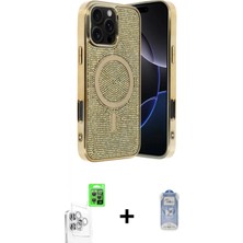 İlk El Grup Ieg™ iPhone 16 Pro Max Eksen Çizgi - Siyah Joko Magic 5d Cam + Beyaz Raze Metal Kamera Lens