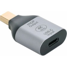 Coverzone Usb-C To Mini Displayport Adaptör 4K 60Hz Görüntü Aktarıcı Type-C To Mdp Dönüştürücü ZR1219