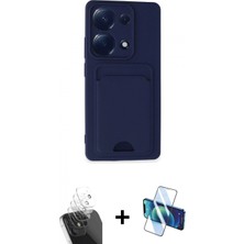 İlk El Grup Ieg™ Redmi Note 13 Pro 4g Kılıf Vadi Çizgi Prime - Siyah 3D Antistatik Seramik Nano Ekran Koruyucu + Şeffaf Kamera Lens Koruma Cam