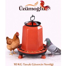 Üzümoğlu 1 Adet Yemlik 10 kg Civciv Tavuk Kaz Ördek Bıldırcın Güvercin Otomatik Yemlik