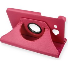 Alkar Ticaret Samsung Galaxy T280 Tab A 7 Kılıf 360 Tablet Deri Kılıf - Pembe