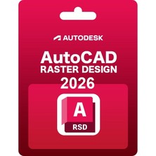 Autodesk Autocad Raster Design 2026 (Windows) - 1 Pc 2 Yıl Serial Key + Kurulum Hizmeti