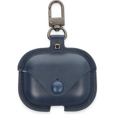 Alkar Ticaret Airpods Pro 2 (2.nesil) Çanta Deri Kılıf - Lacivert