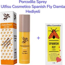 ULFİSU COSMETİCO Porcodile Geçiktıriçi Sprey - Ulfisu Cosmetico Spanish Fly Azdirićì Damla Hediyeli