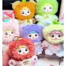 Meyra Accessories Nommi Loveliness Sürpriz Paketli Kutulu Peluş Oyuncak Çanta Süsü Anahtarlık 23CM Lüx Hediyelik