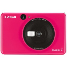 Canon Zoemini C Pembe Dijital Fotoğraf Makinesi 2x3 İnç Fotoğraf Çekim Özellikleri ile