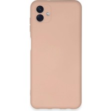 Alkar Ticaret Samsung Galaxy A04E Kılıf Nano Içi Kadife Silikon - Pudra