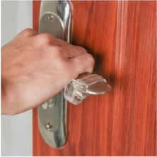 Abnturk 12 Adet Şeffaf Silikon Kapı Durdurucu Tutucu Pencere Kolu Stoperi Kapı Tamponu