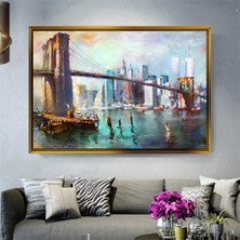 Giyense Altın Çerçeveli Dekoratif Tablo T7