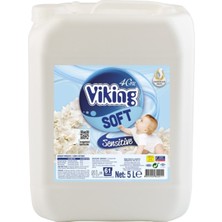 Viking Çamaşır Yumuşatıcı 5 lt x 4'lü Sensitive Deniz Esintisi Kokusuyla 60 Yıkama İmkanı Sunar
