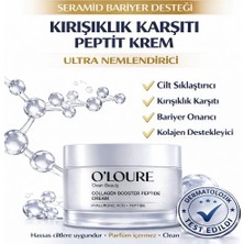 O'Loure Beauty Kolajen Artırıcı Peptit Krem Tüm Cilt Tipleri İçin 50 ml Yaşlanma Karşıtı Etki