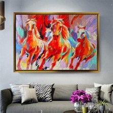 Giyense Altın Çerçeveli Dekoratif Tablo T752