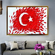 Giyense Altın Çerçeveli Dekoratif Tablo T1578