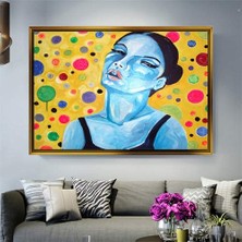 Giyense Altın Çerçeveli Dekoratif Tablo T1124