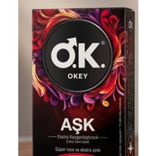 Okey Aşk Ekstra Kayganlaştırıcılı Prezervatif 15 Li Kutu