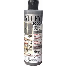 Rich 870 Selfy Decor 240 cc Royal Gri Vernikli Mobilya Boyası Su Bazlı Kullanıma Hazır