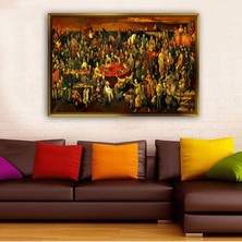 Giyense Altın Çerçeveli Dekoratif Tablo T2032