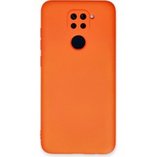 Alkar Ticaret Xiaomi Redmi Note 9 Kılıf Nano Içi Kadife Silikon - Turuncu