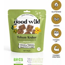 The Good Wild Tohum Kraker | Glutensiz Atıştırmalık | Filizlendirilmiş Çiğ Karabuğday | Yüksek Lif | 55 Gr