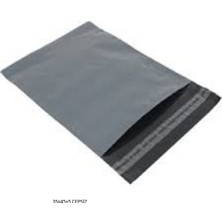 Gri Renk 35*45+5 Cepsiz Dayanıklı ve Su Geçirmez 300 Adet Kargo Poşeti Cac Plastik