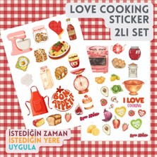 Love Cooking Etiket-2 Li Set