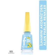 Flormar Mediterranean Yüksek Pigmentli & Parlak Bitişli Oje - 005 Aegean Breeze