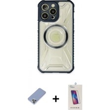 İlk El Grup Ieg™ iPhone 13 Pro Max Kutup Modern - Siyah Joko 5d Cam + Koyu Yeşil Metal Kamera Lens Koruma Cam