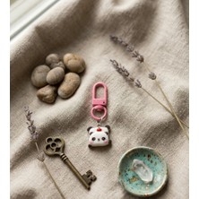 Winy Concept Sevimli Panda Karakterli 3D Tasarım Anahtarlık - Aesthetic Kawaii Çanta Süsü