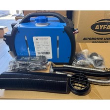 Tecnopoint Bluetooth,termostatlı Çanta Tipi Dizel Isıtıcı 5 Kw 12,24,220 Volt Uyumlu