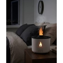 İlk El Grup Ieg™ Alev ve Volkan Efektli Ultrasonik Aroma Difüzörü LED Gece Lambalı Hava Nemlendirici